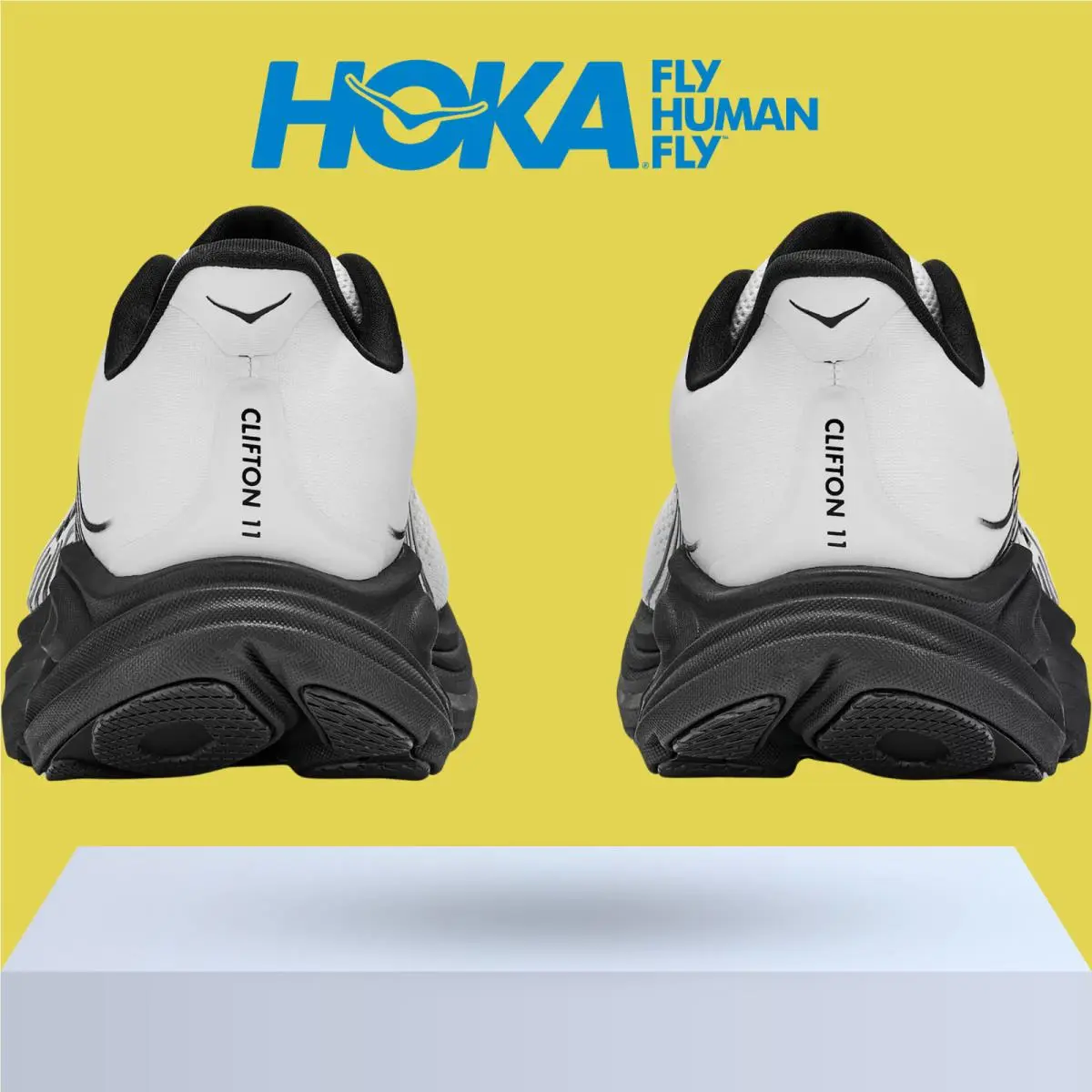 Hoka shoes - Hoka One One Clifton 11 - Black/Cosmic Grey 16