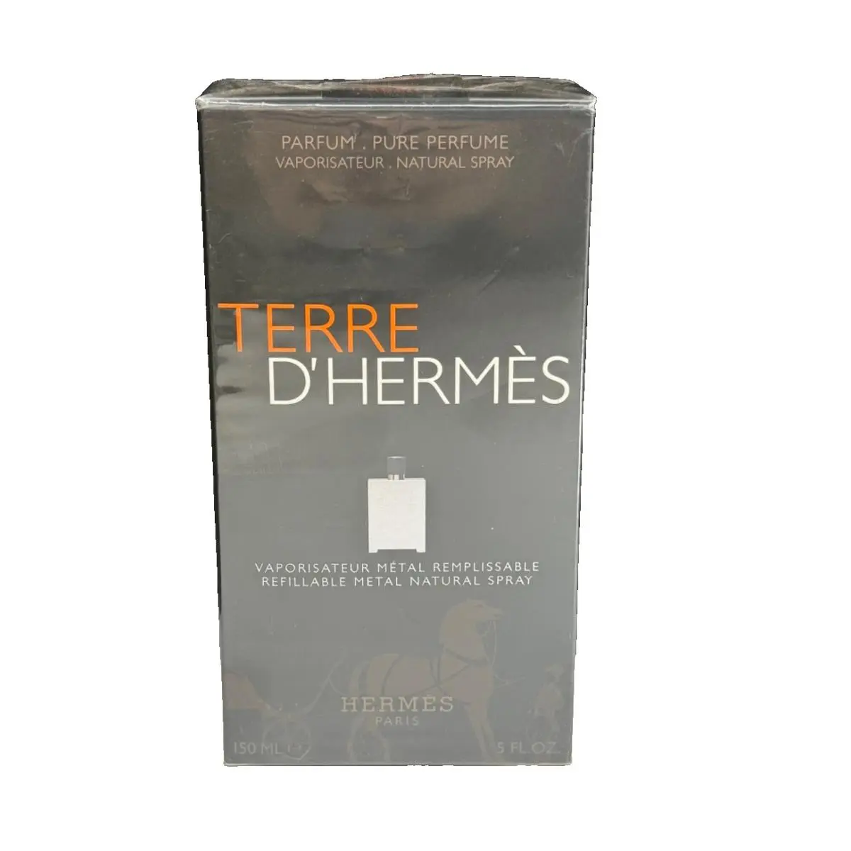 Terre D`hermes Parfum Pure Perfume Refillable Natural Spray 5 oz 150 ml