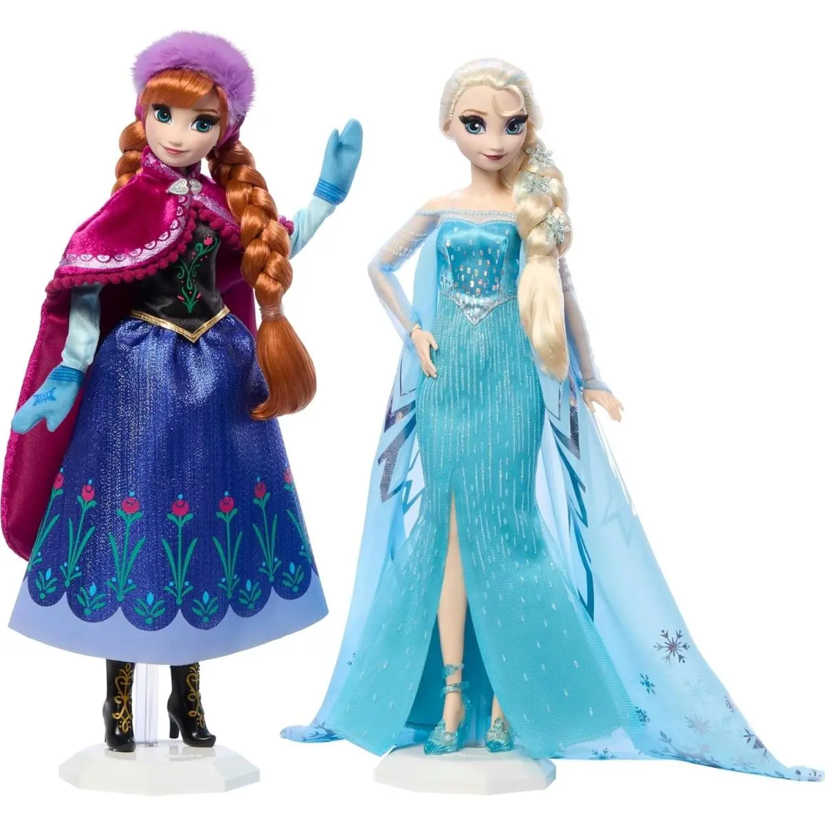 Frozen Anna Elsa Doll Set - 2 Disney Princess Collector Fashion Dolls