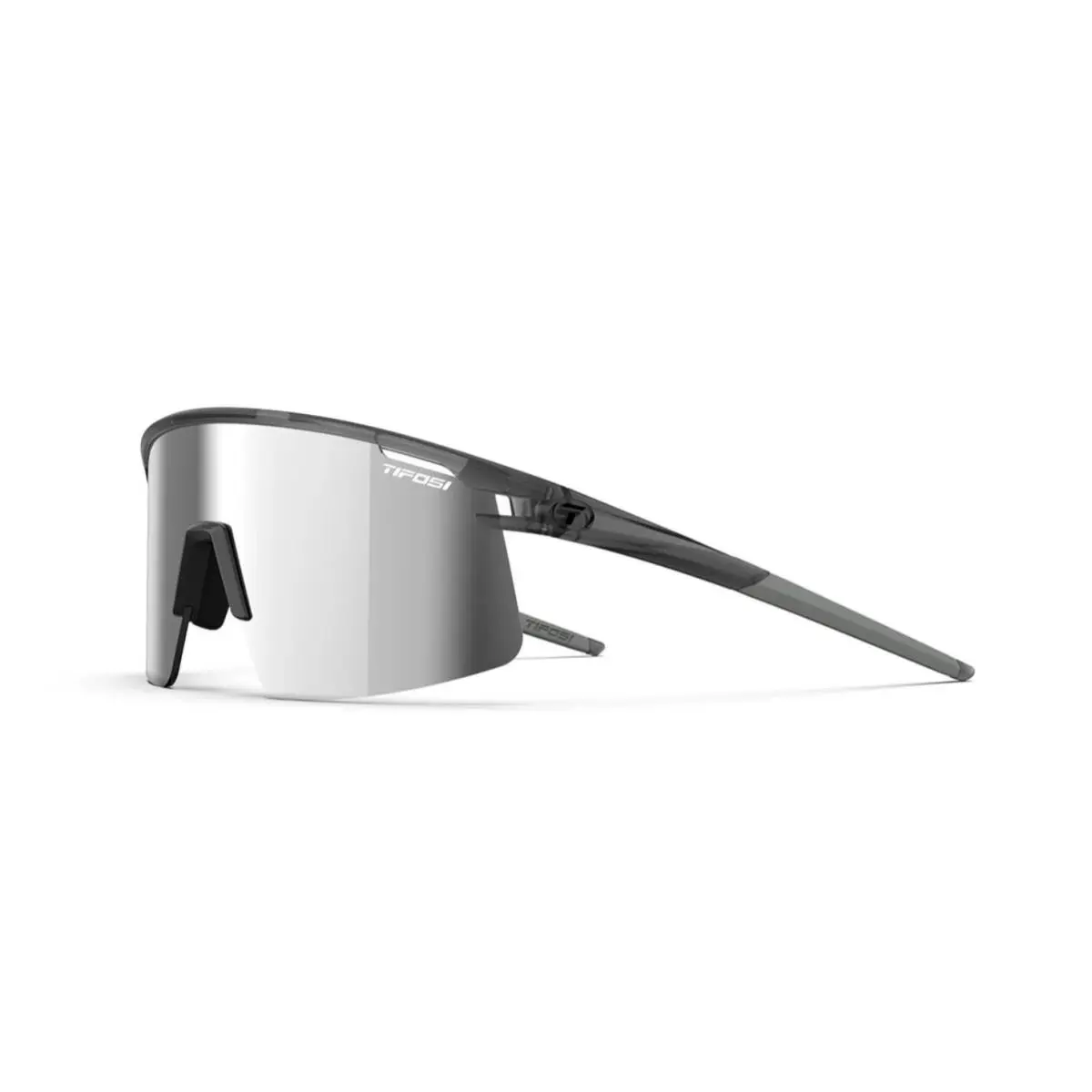 Moab Lite Sunglasses Interchangeable Lenses Satin Vapor - Silver Mirror, AC Red, Clear by Tifosi