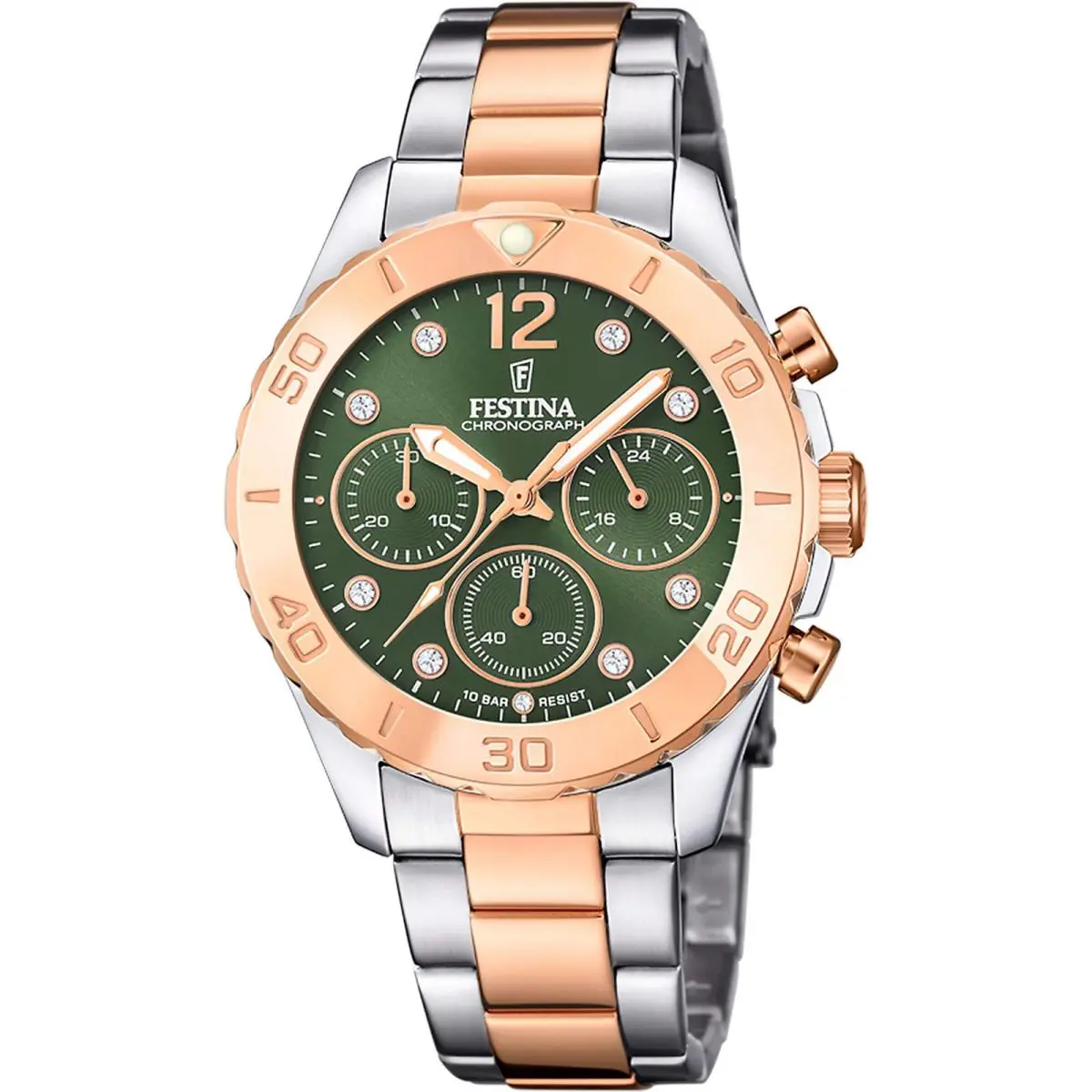 Festina Boyfriend Collection Green / Stainless Steel Green Dial Wristwatch F20605-2