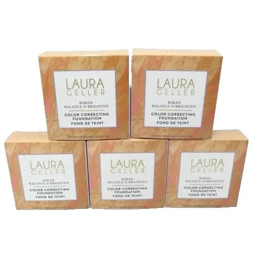 Baked Balance-n-brighten Color Correcting Foundation Porcelain 5PC by Laura Geller