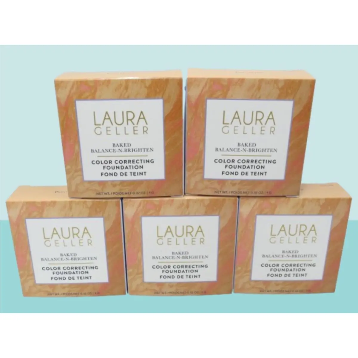 Laura Geller Baked Balance-n-brighten Color Correcting Foundation Porcelain 5PC