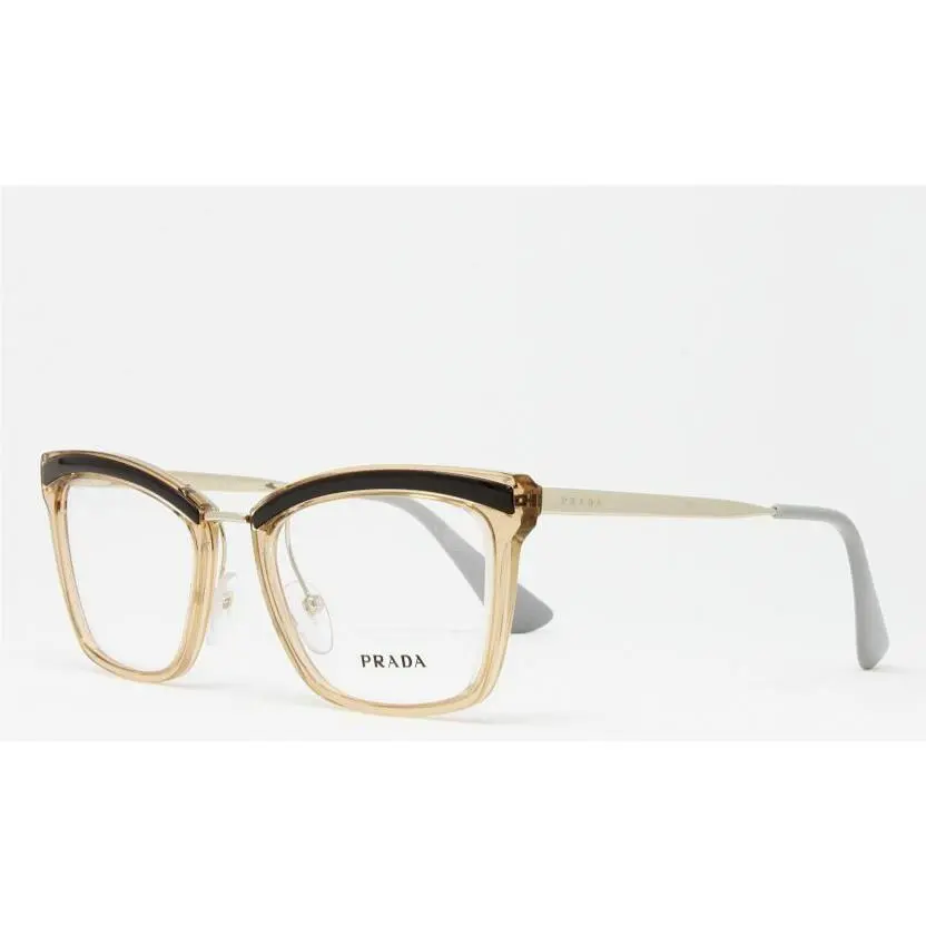 Prada Women`s Eyeglasses Catwalk PR15UV-KOF1O1 Brown Antique Pink 50mm