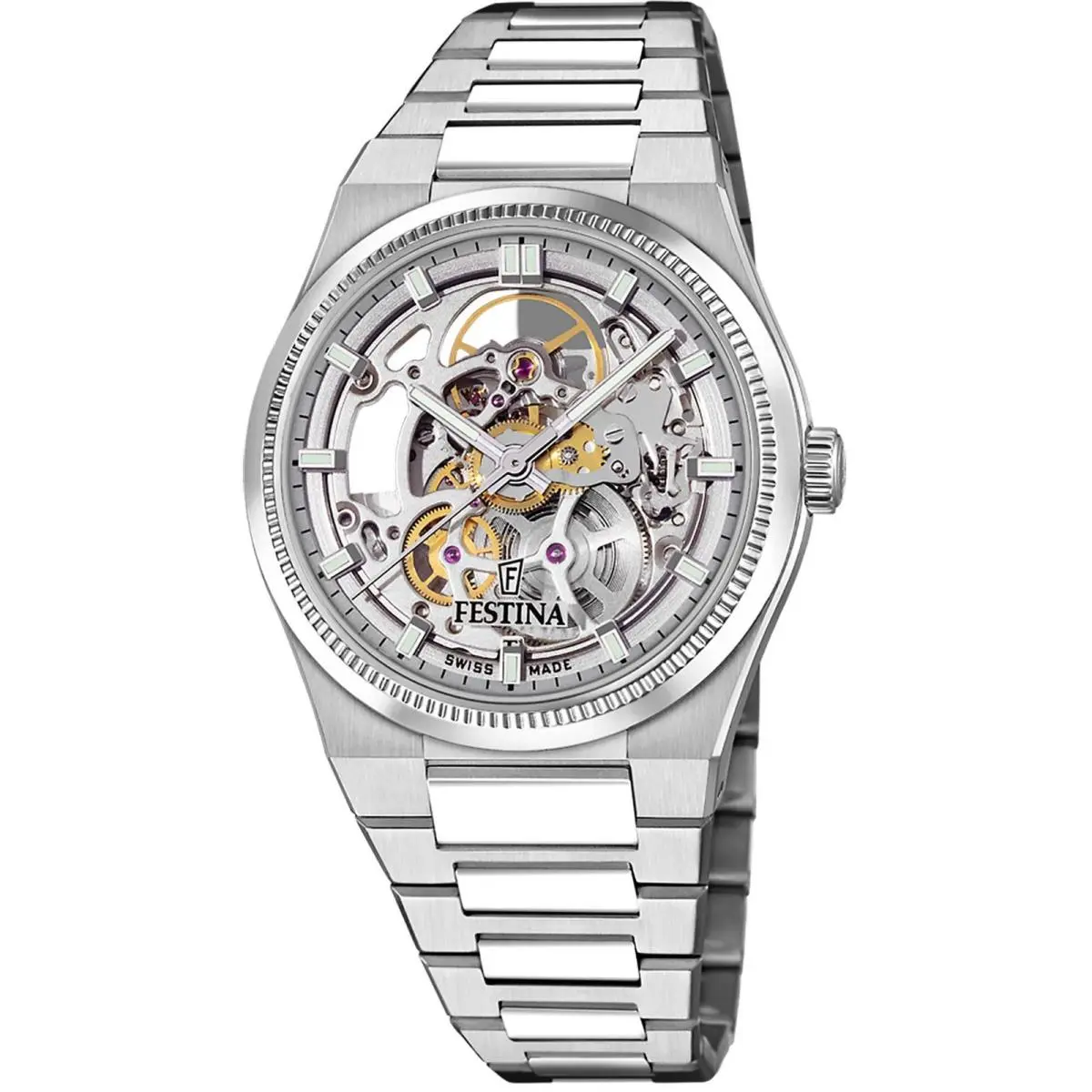 Festina Automatic Silver Dial Wristwatch F20069-1