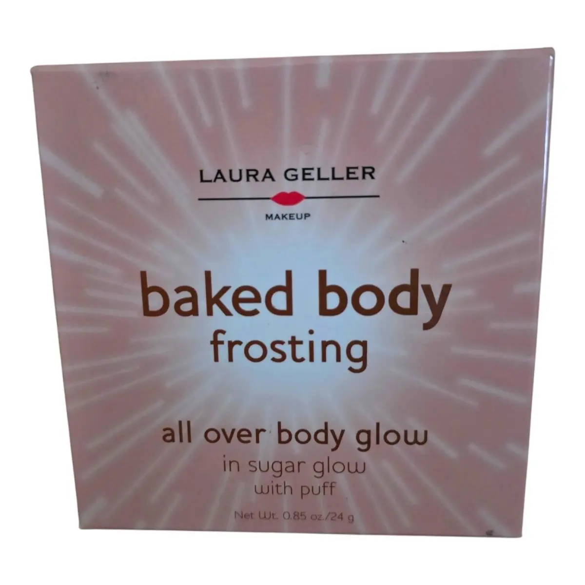 Laura Geller Baked Body Frosting All Over Body Glow Sugar Glow with Puff