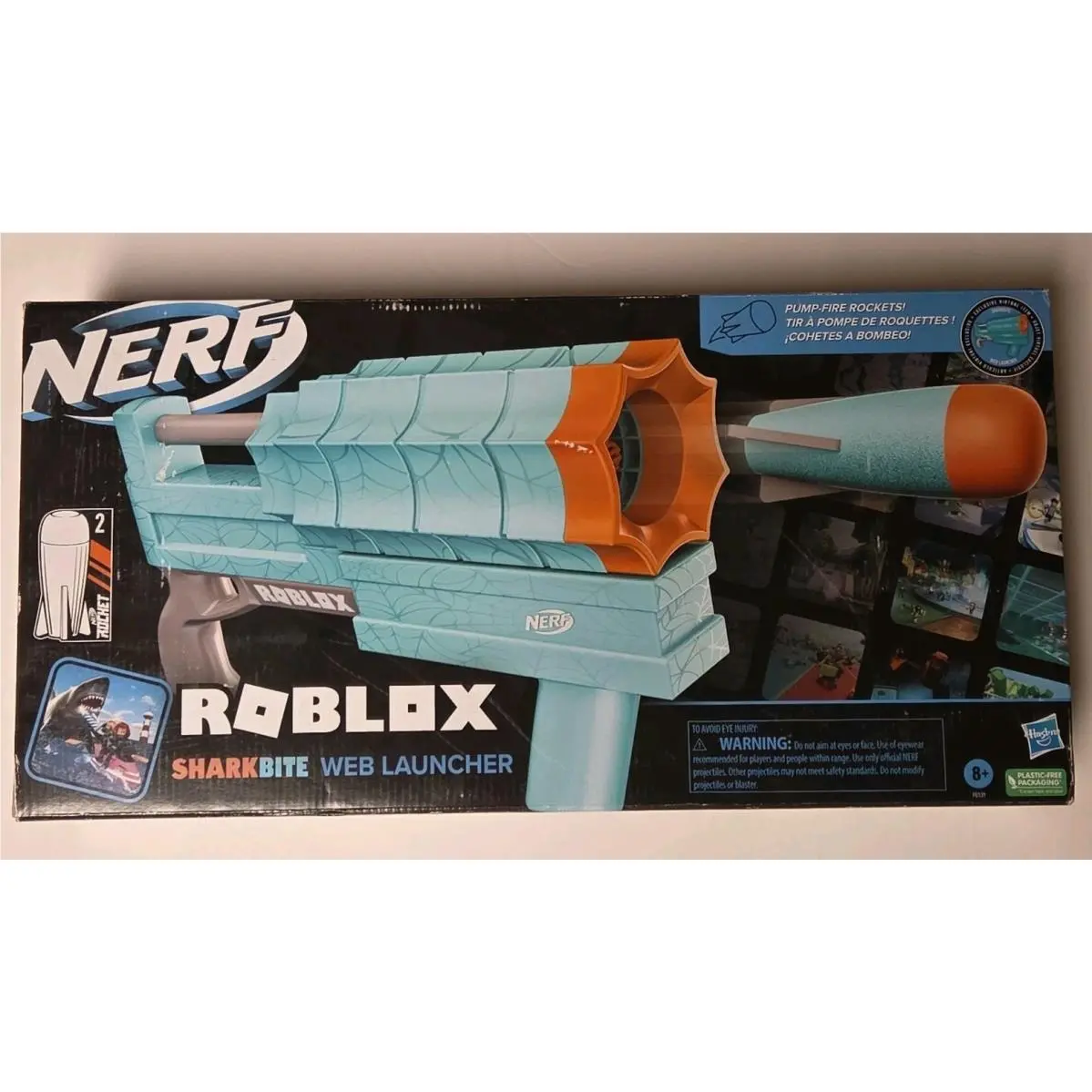 Nerf Roblox Sharkbite: Web Launcher Rocker Nerf Blaster Pump-fire Rockets