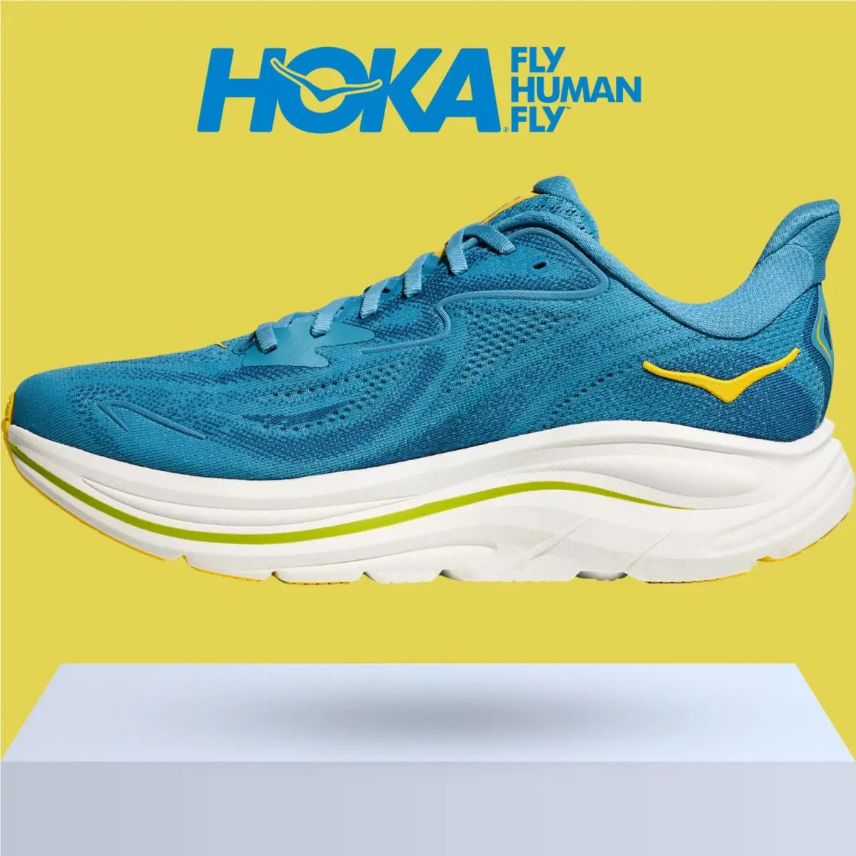 Hoka shoes - Hoka One One Clifton 10 - Alpine Blue/Foggy Night 5