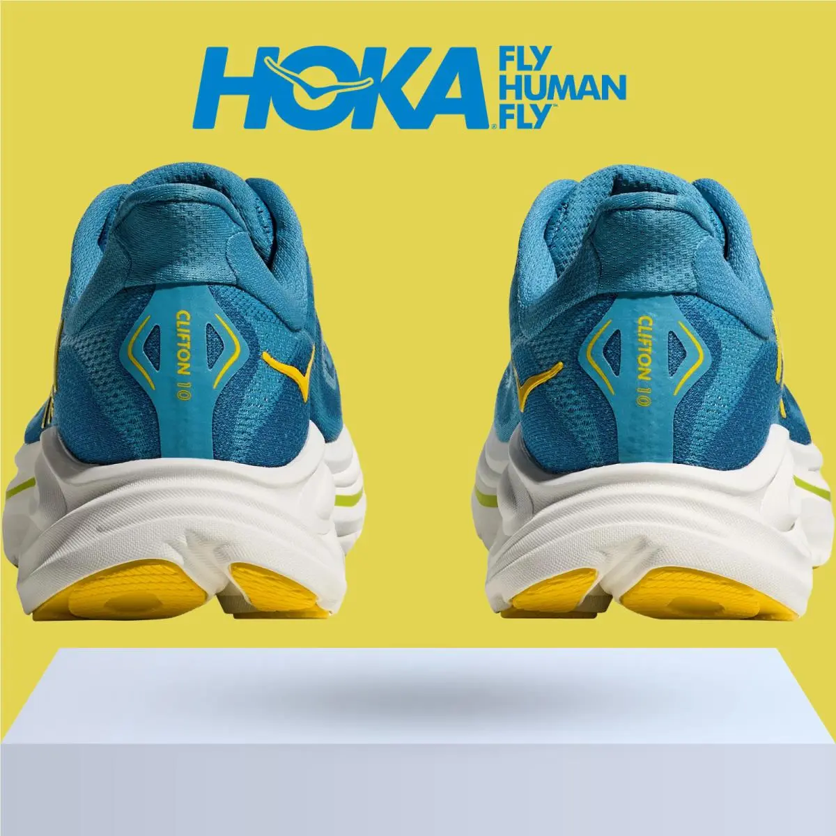Hoka shoes - Hoka One One Clifton 10 - Alpine Blue/Foggy Night 6