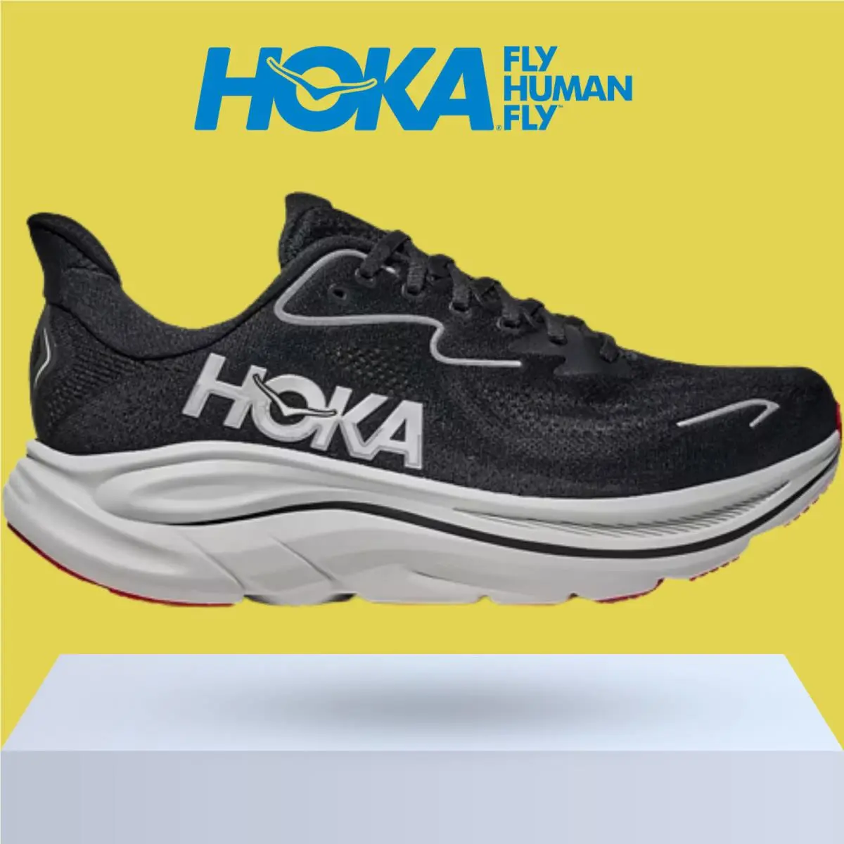Hoka shoes - Hoka One One Clifton 10 - Alpine Blue/Foggy Night 9