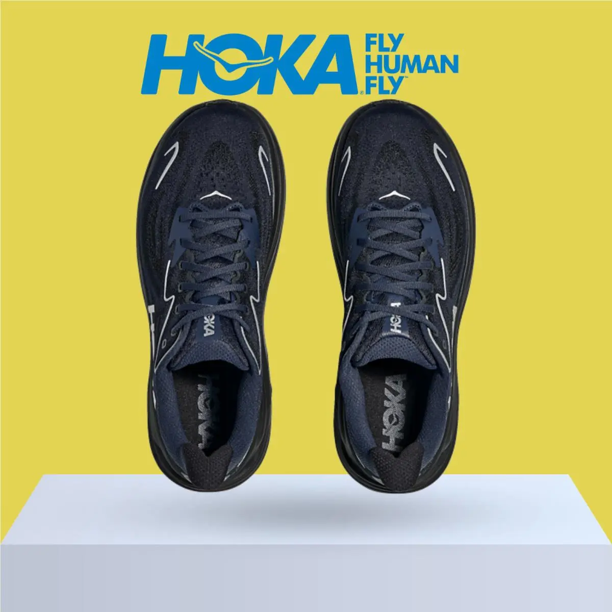 Hoka shoes - Hoka One One Clifton 10 - Alpine Blue/Foggy Night 17