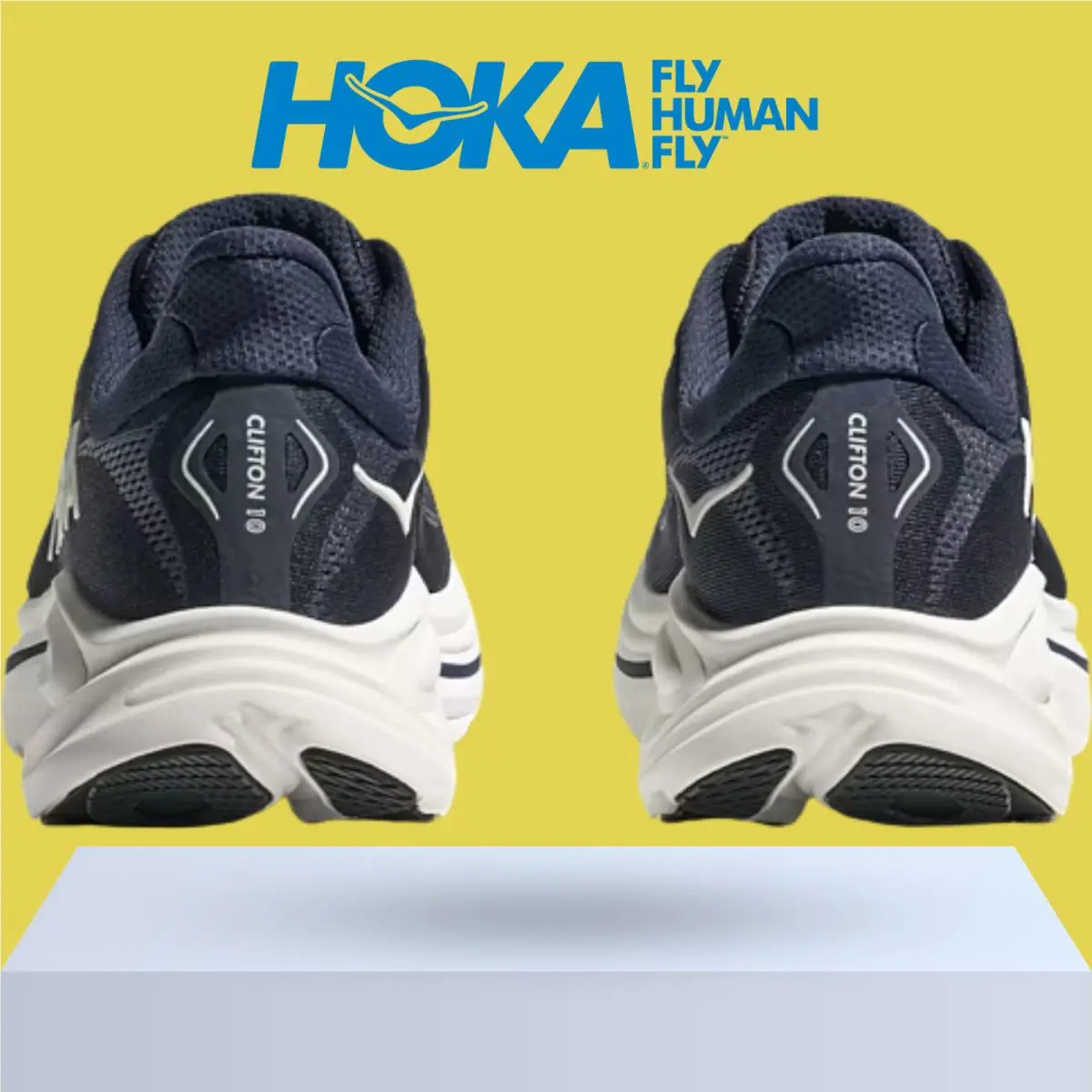 Hoka shoes - Hoka One One Clifton 10 - Alpine Blue/Foggy Night 31