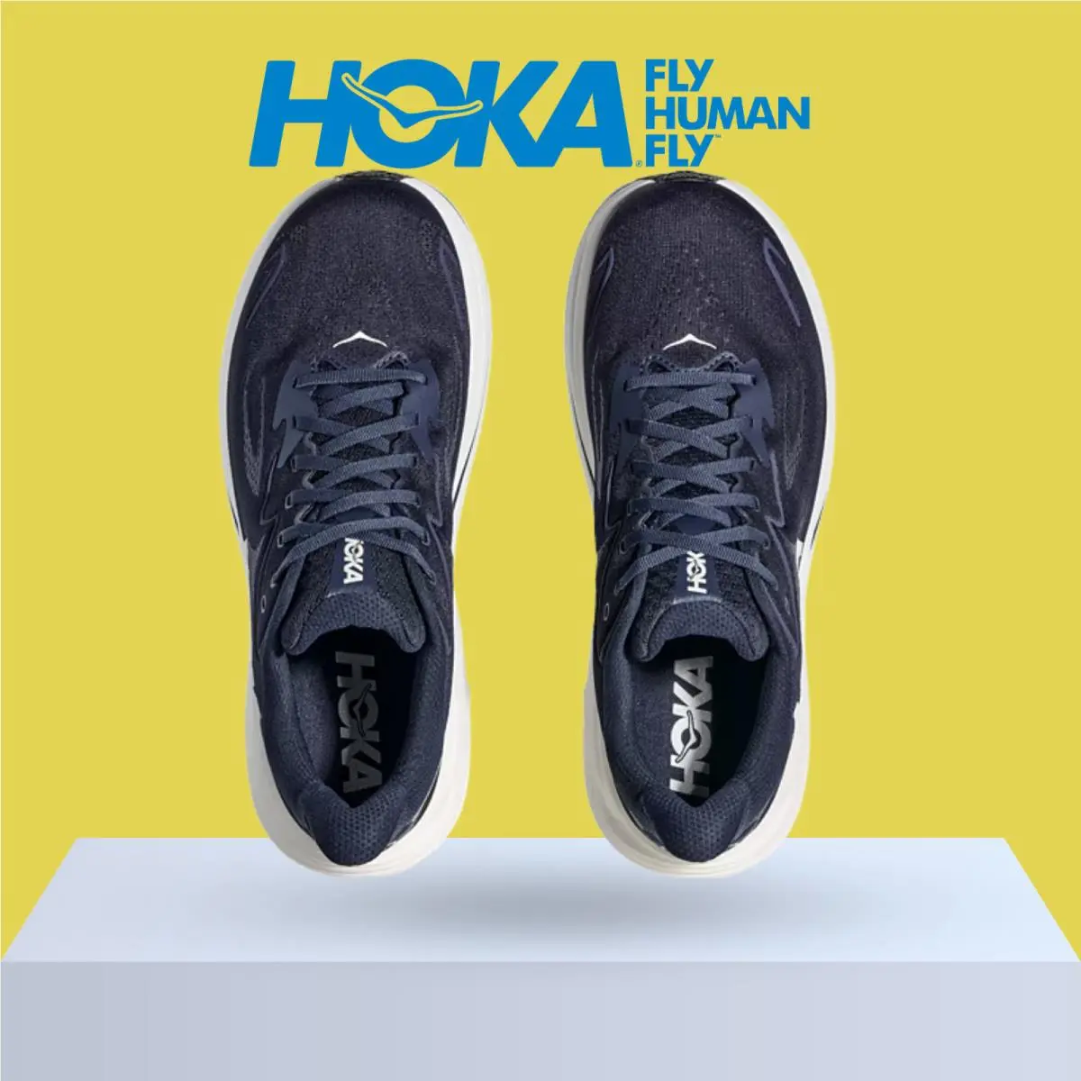 Hoka shoes - Hoka One One Clifton 10 - Alpine Blue/Foggy Night 32