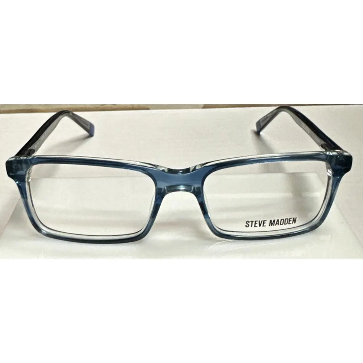 Steve Madden Harken Blue Horn Crystal Plastic Eyeglasses Frames 50-16-135
