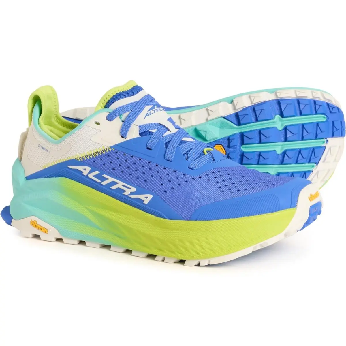 Altra Olympus 6 Trail Running Shoes Mens Vibram Megagrip Cushioned Eva
