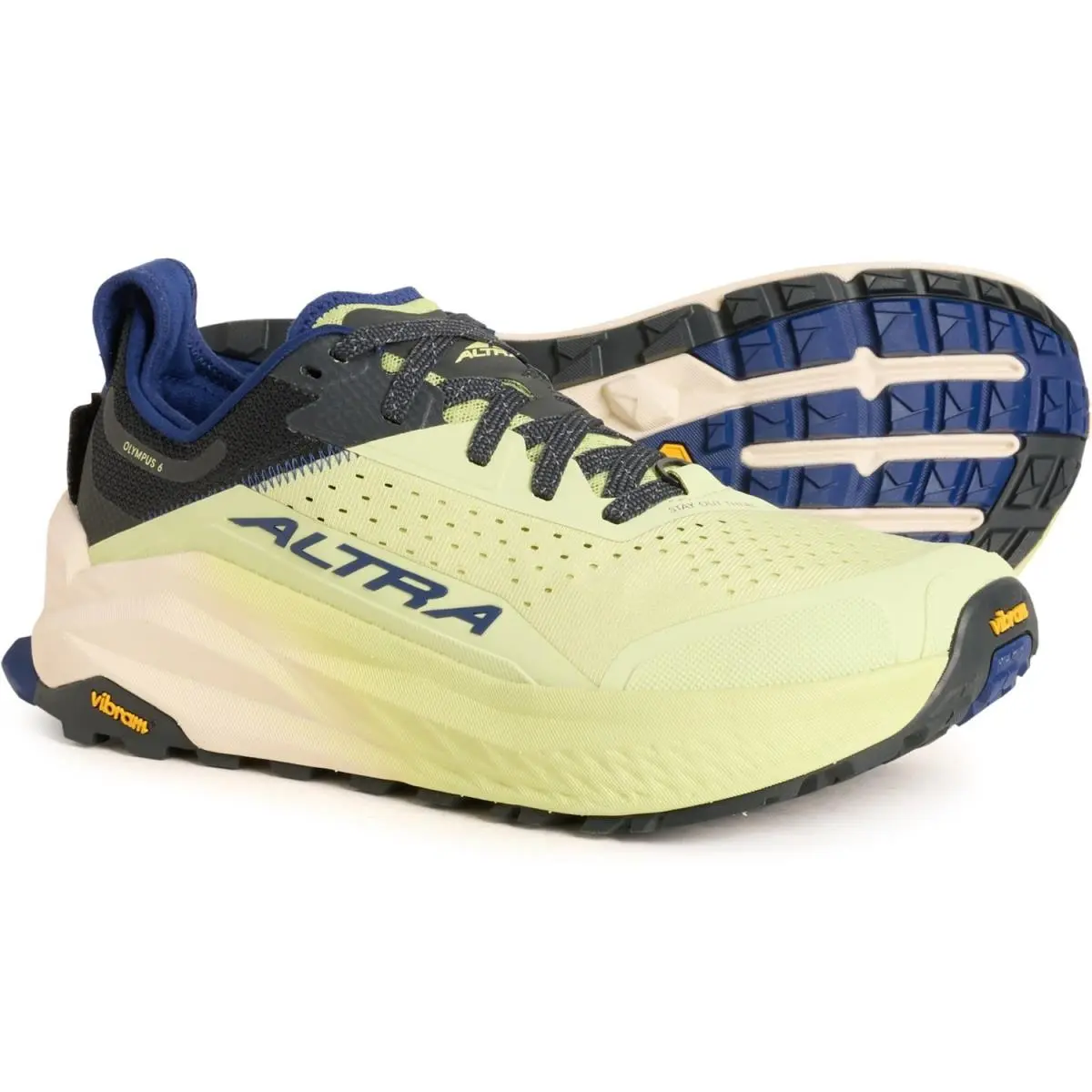 Altra Olympus 6 Trail Running Shoes Mens Vibram Megagrip Eva Cushioned