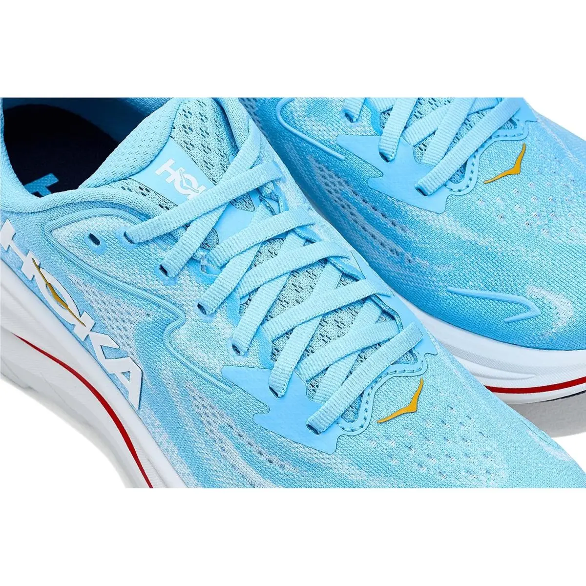 Hoka shoes - Sea Glass/Neon Flame 16