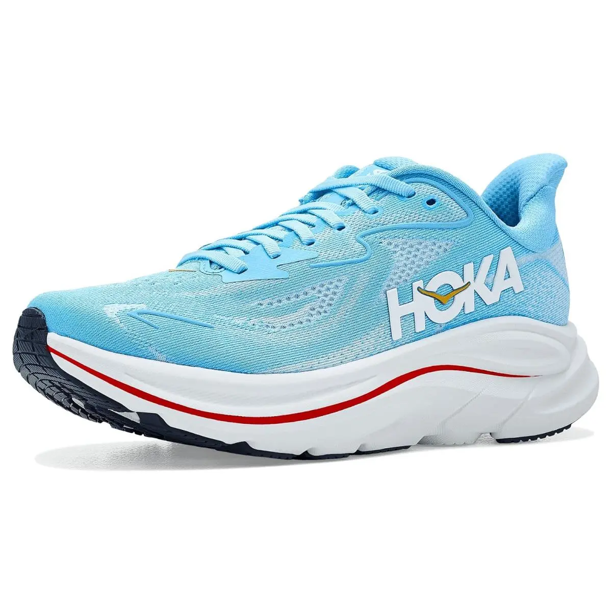 Hoka shoes - Sea Glass/Neon Flame 11