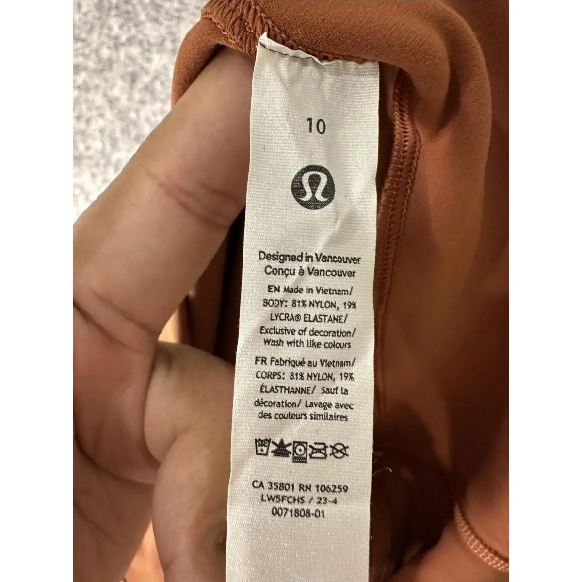 Lululemon clothing - Brown 5