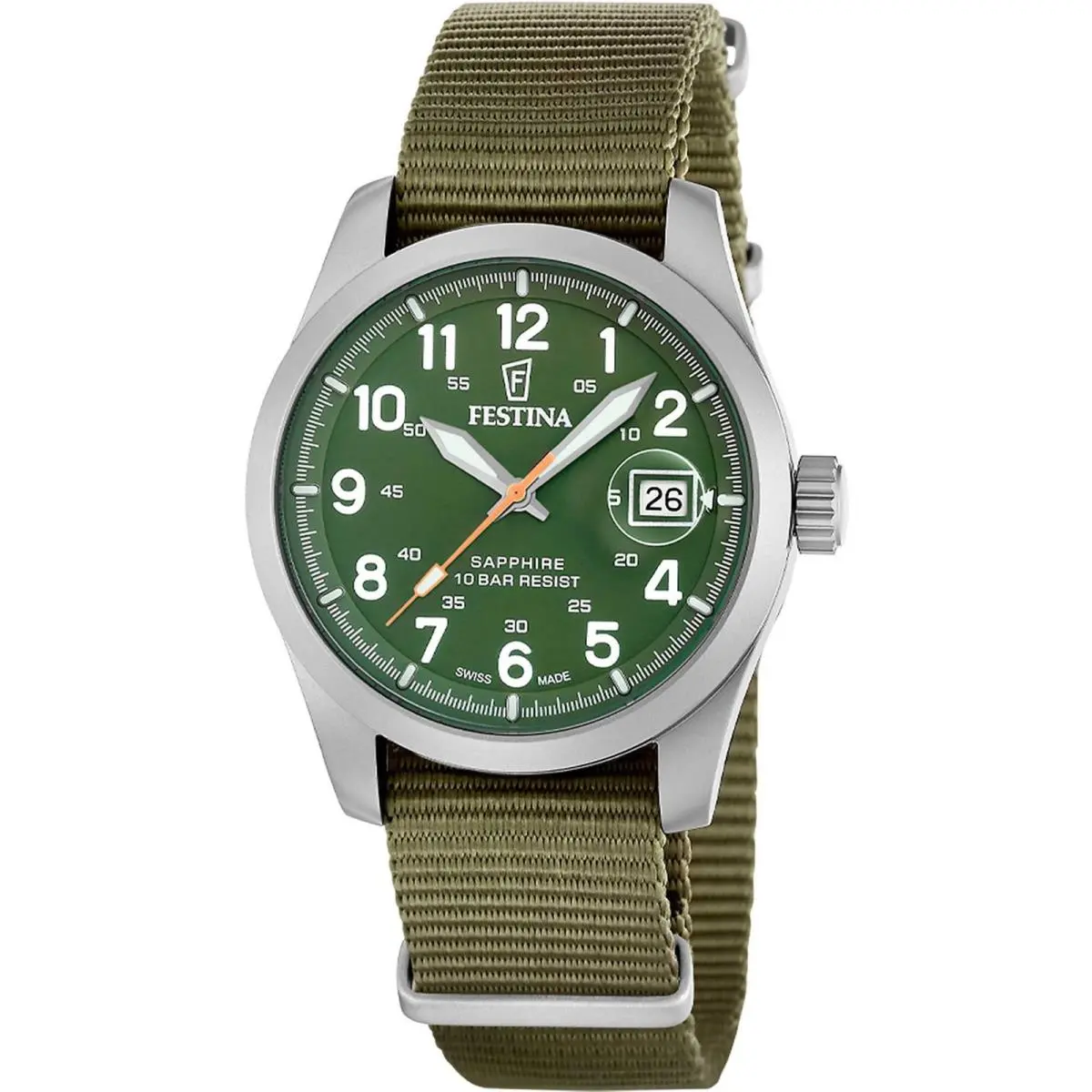 Festina Field Watches | Green Dial Field Watches Green Dial Wristwatch F20082-2
