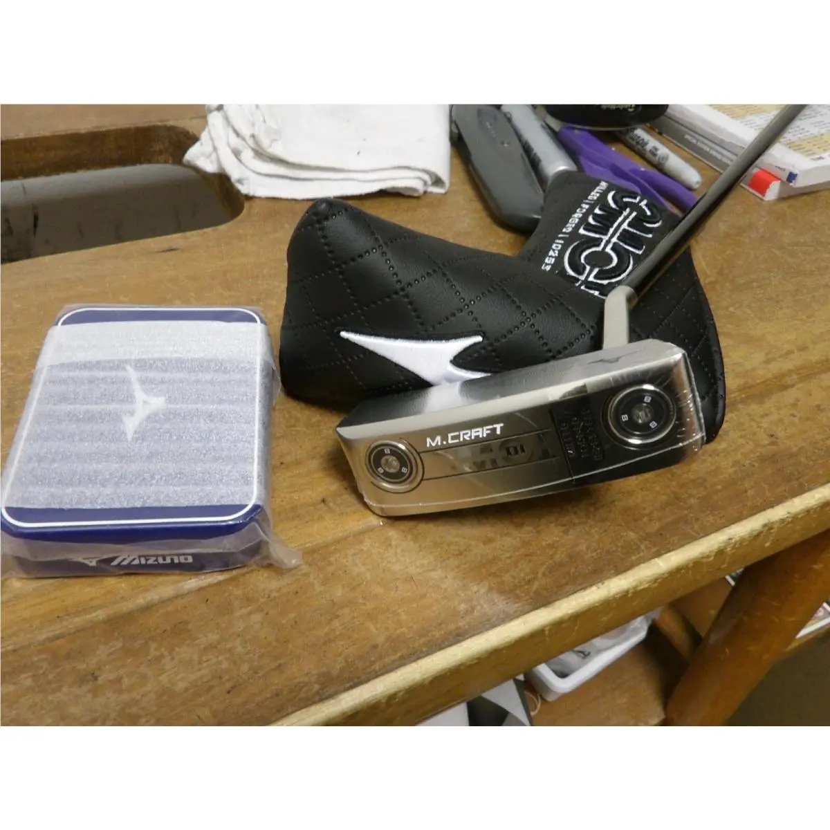 Mizuno M-craft Omoi 01 Milled Forged Satin 34 Putter HC Weight Kit