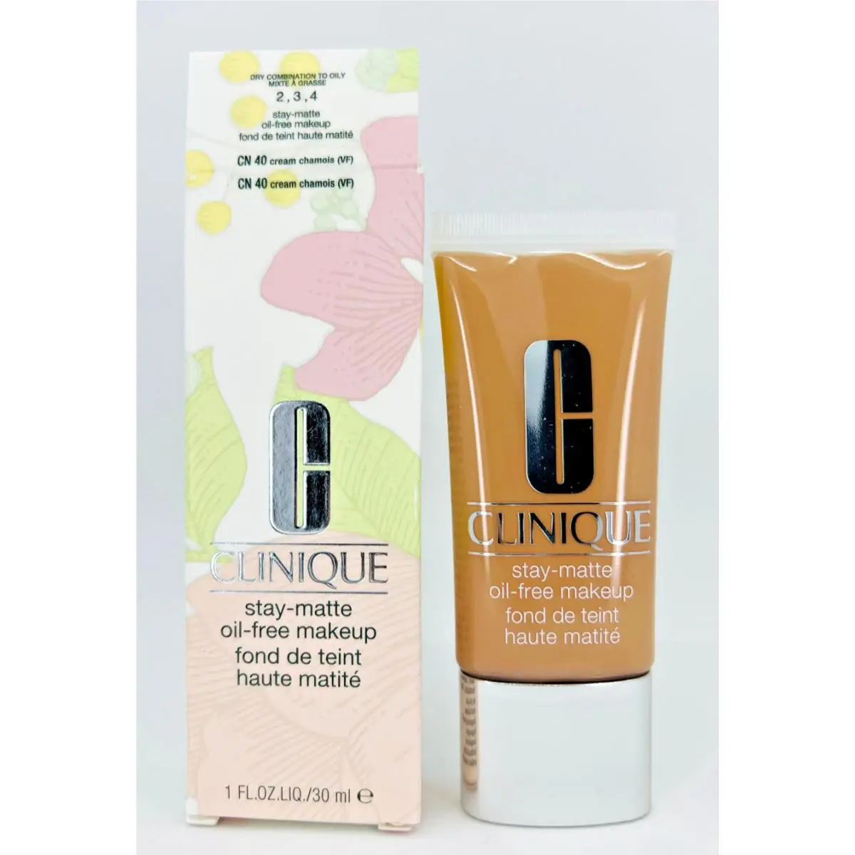 Stay-matte Oil-free Makeup - Choose Shade - 1fl.oz.liq/30mL CN 40 CREAM CHAMOIS (VF) by Clinique