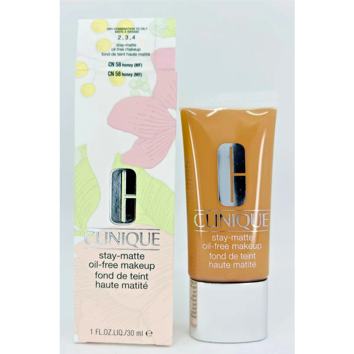 Stay-matte Oil-free Makeup - Choose Shade - 1fl.oz.liq/30mL CN 58 HONEY (MF) by Clinique