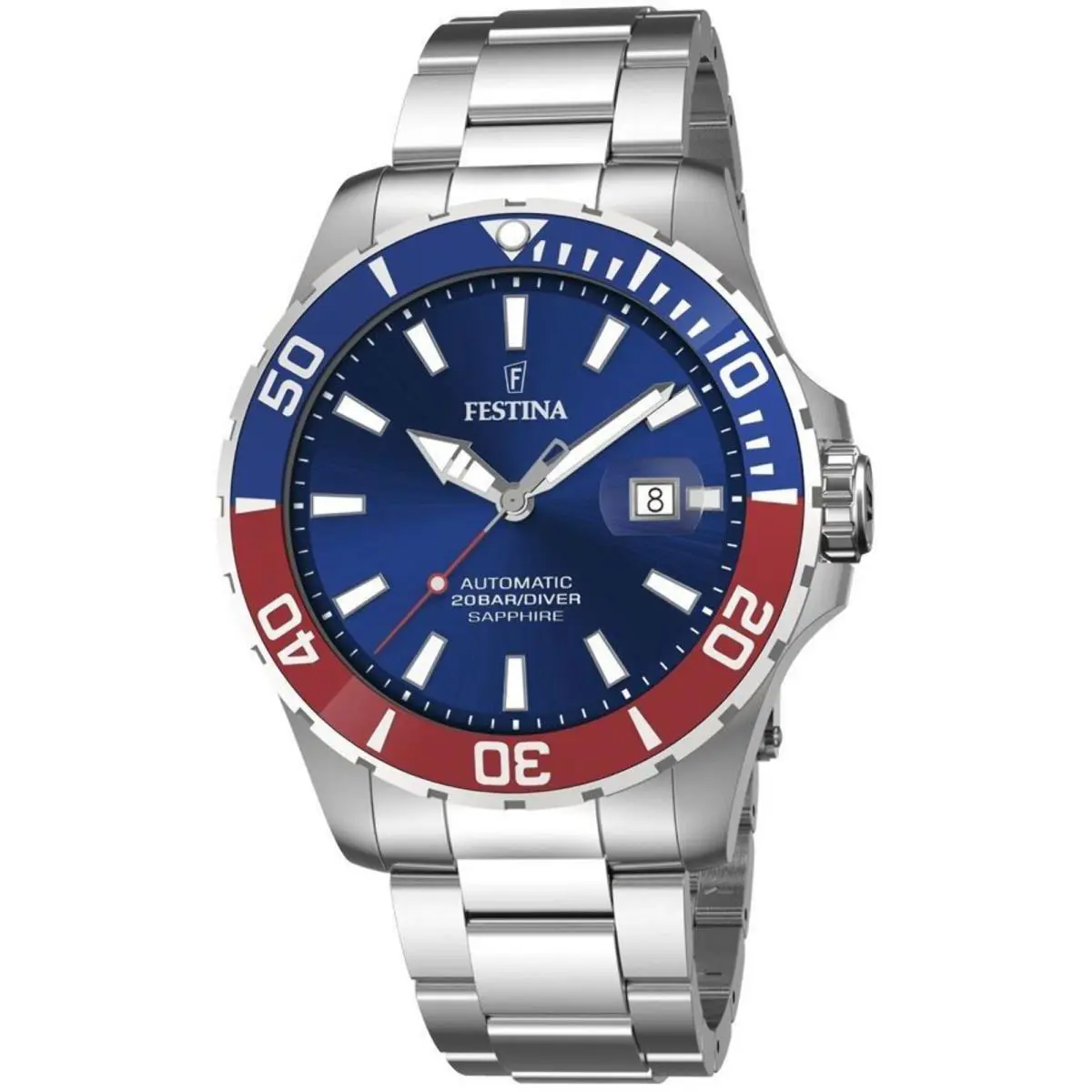 Festina Automatic Silver / Stainless Steel | Silver Dial Automatic Silver / Stainless Steel Silver Dial Wristwatch F20531-5