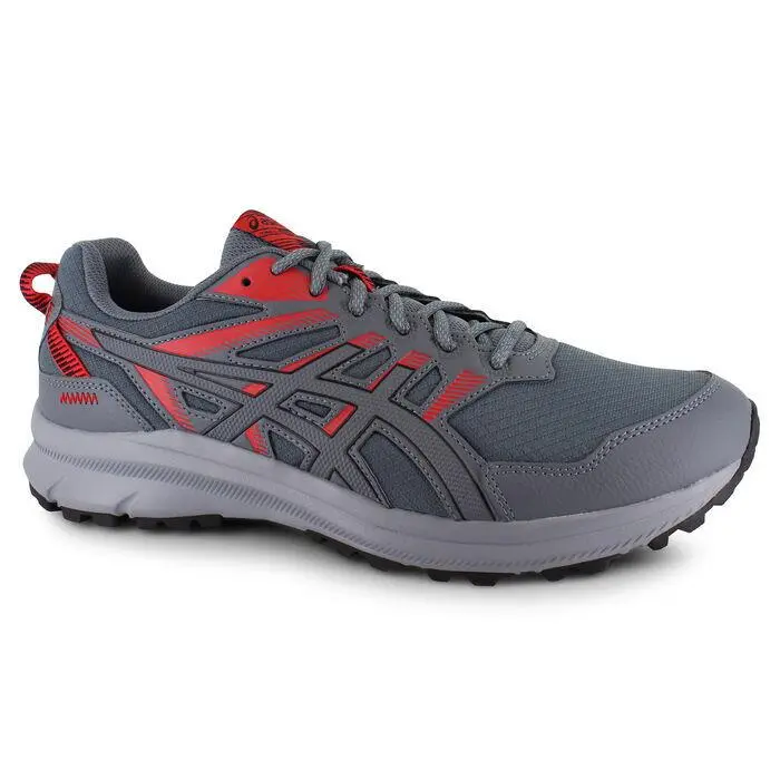 Asics Trail Scout 2 Men`s Grey/red Running Shoes Size 9