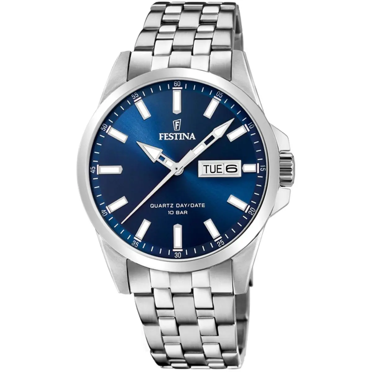 Festina Classic Blue / Stainless Steel Blue Dial Wristwatch F20357-3