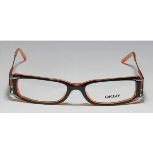 DKNY eyeglasses - 4556 - Black / Silver / Orange, Frame: Multi-Color