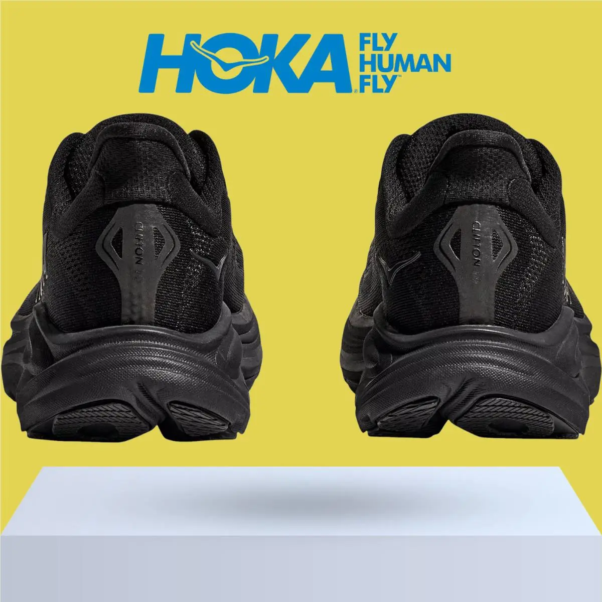 Hoka shoes - Hoka One One Clifton 10 - Black/Black 6