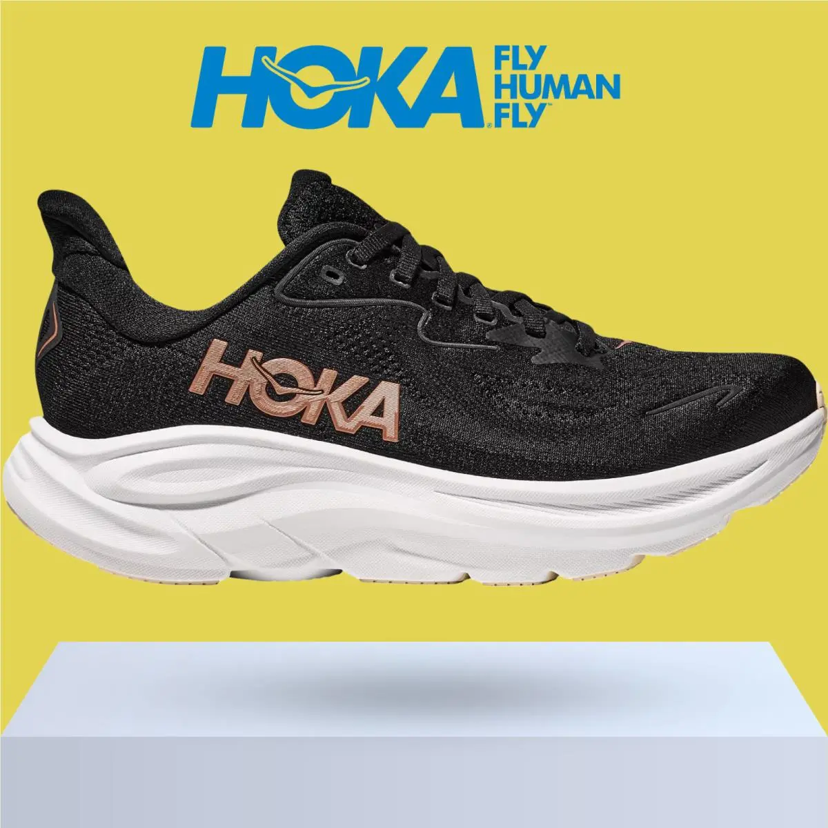 Hoka shoes - Hoka One One Clifton 10 - Black/Black 9