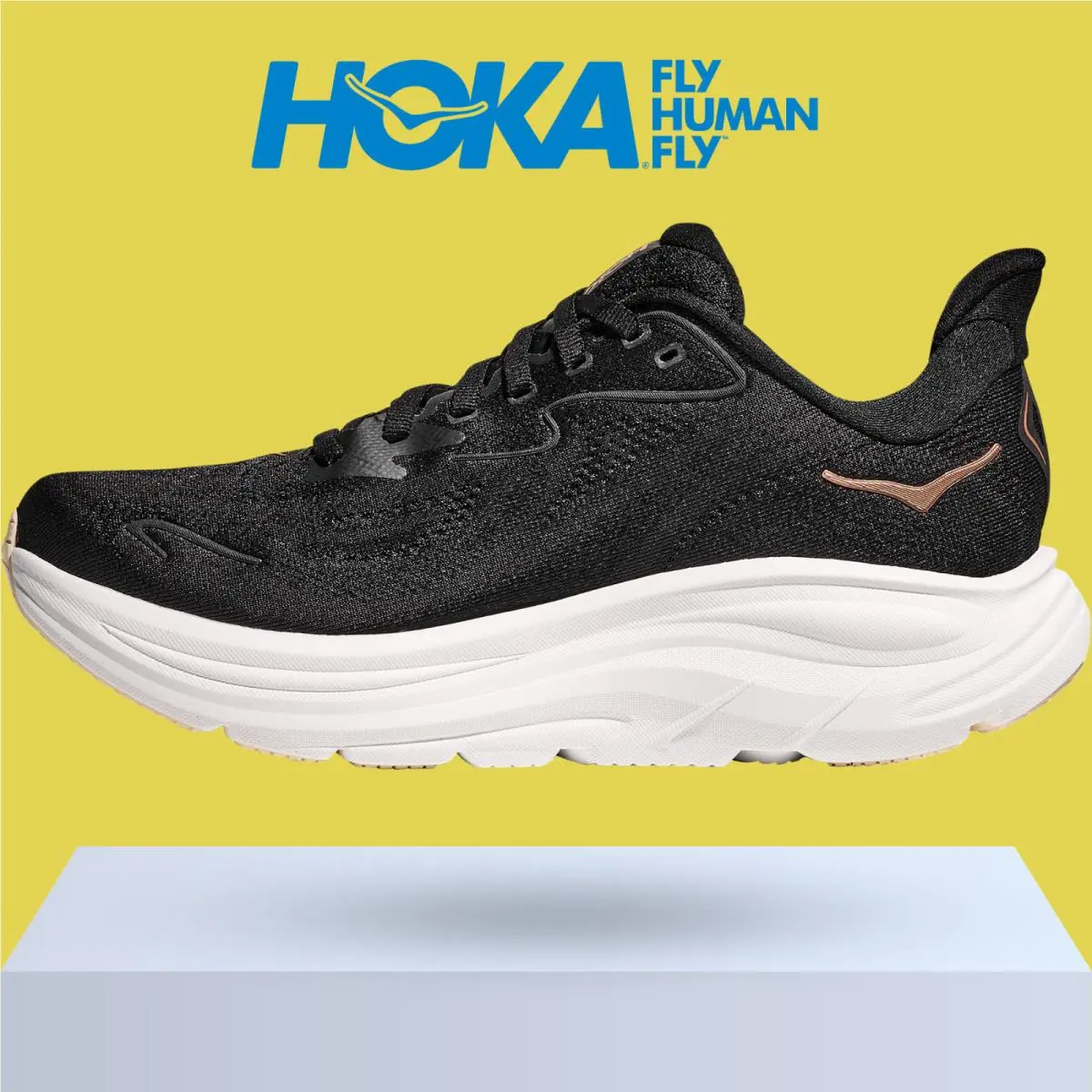 Hoka shoes - Hoka One One Clifton 10 - Black/Black 10