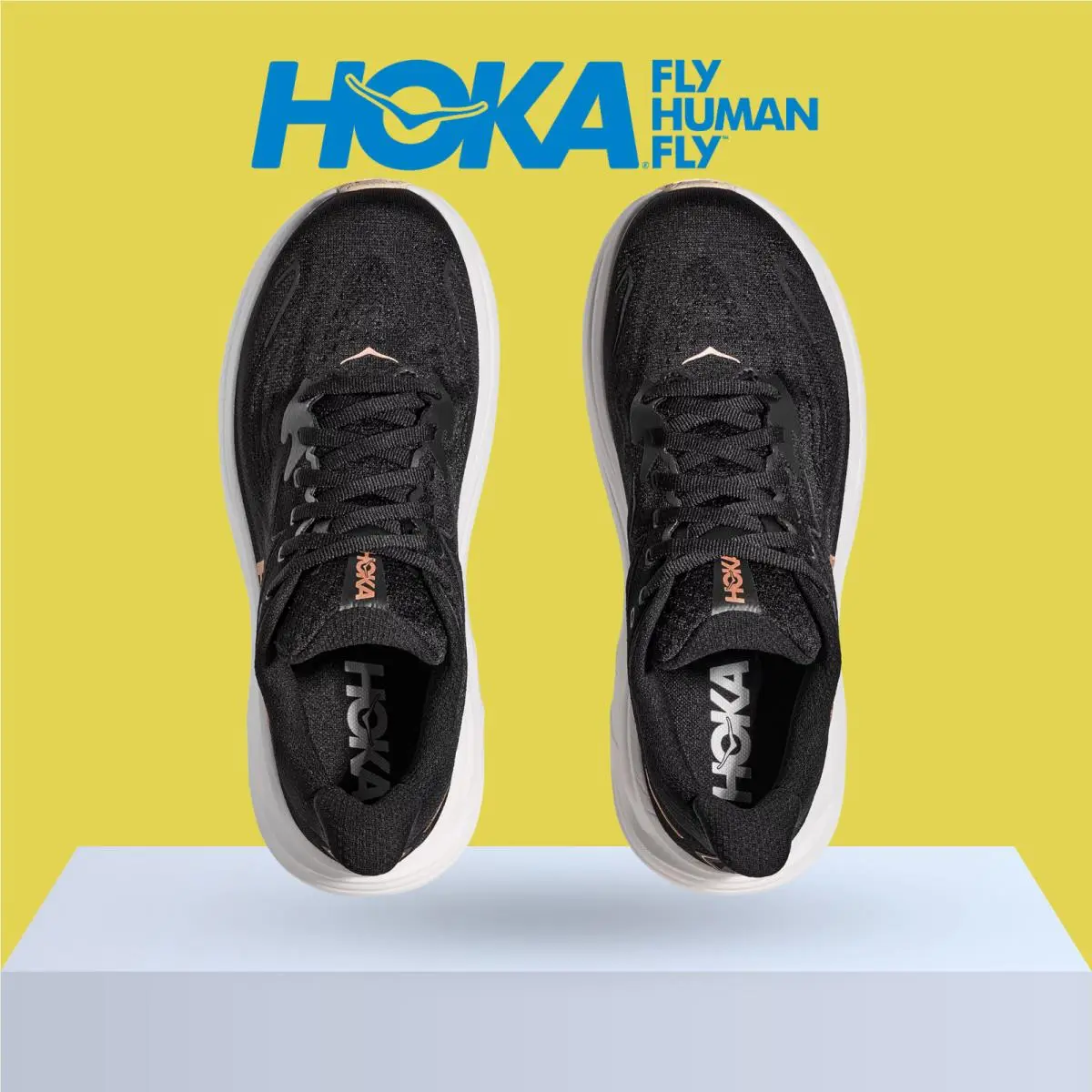 Hoka shoes - Hoka One One Clifton 10 - Black/Black 12