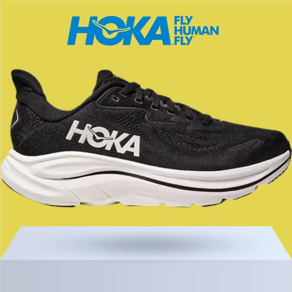 Hoka shoes - Hoka One One Clifton 10 - Black/Black 44
