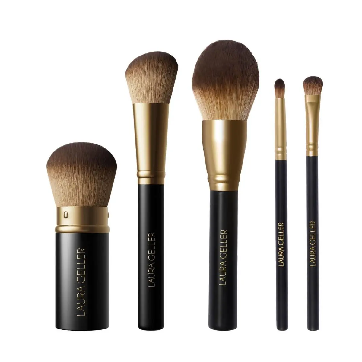Laura Geller New York Cosmetic Professional Makeup Brushes - Black