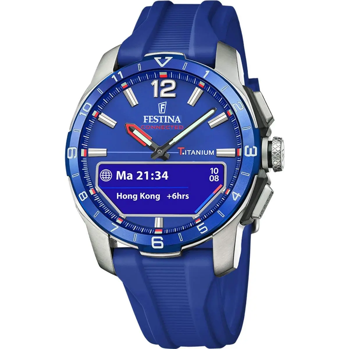 Festina Connected Blue / Plastic | Blue Dial Connected Blue / Plastic Blue Dial Wristwatch F23000-3