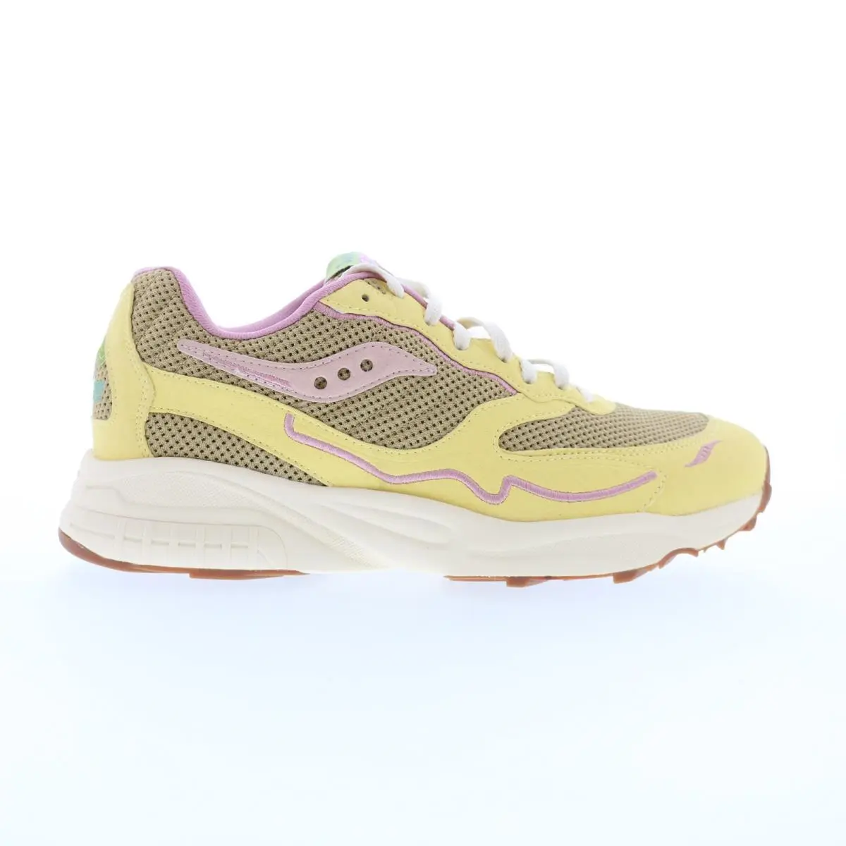 Saucony 3D Grid Hurricane S70747-1 Mens Brown Suede Lifestyle Sneakers Shoes