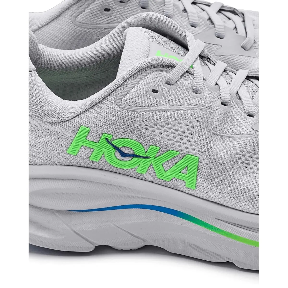 Hoka shoes - Ash Grey/Neon Green 4