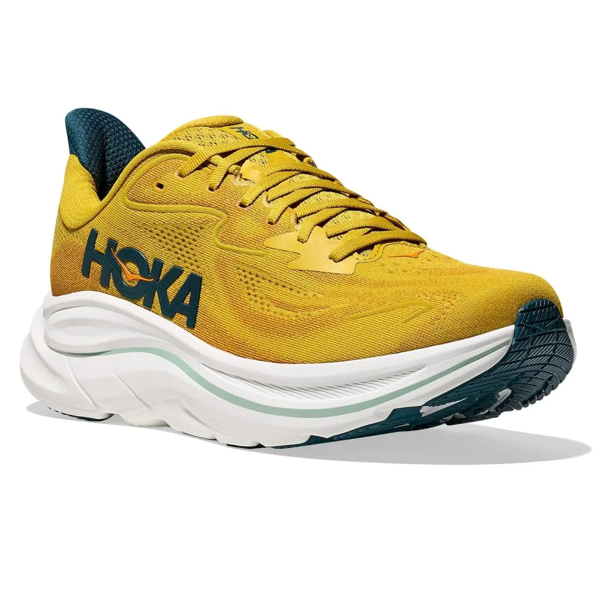 Hoka shoes - Ash Grey/Neon Green 34