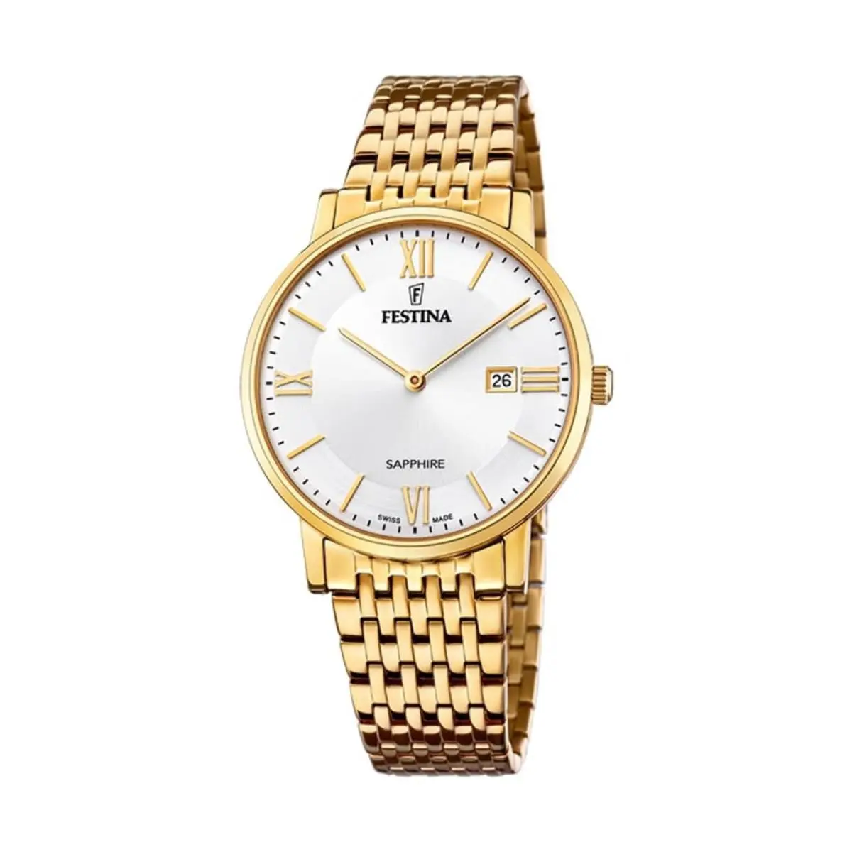 Festina Swiss Made White / Stainless Steel White Dial Wristwatch F20020-1