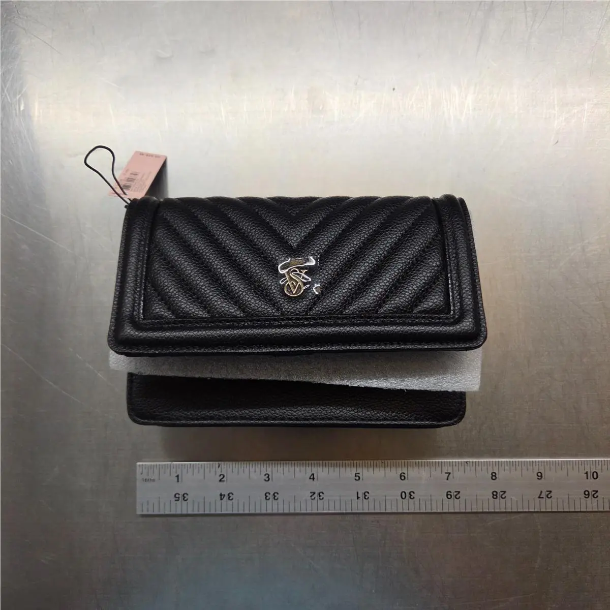 Victoria`s Secret The Victoria Tech Wristlet Wallet Many Colors V Logo Black Lily by Victoria's Secret