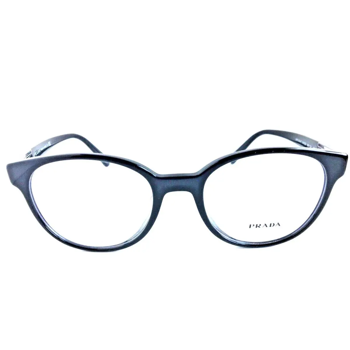 Prada Vpr 10UF 1AB-1O1 54mm Black Round Women`s Eyeglasses Frame 3