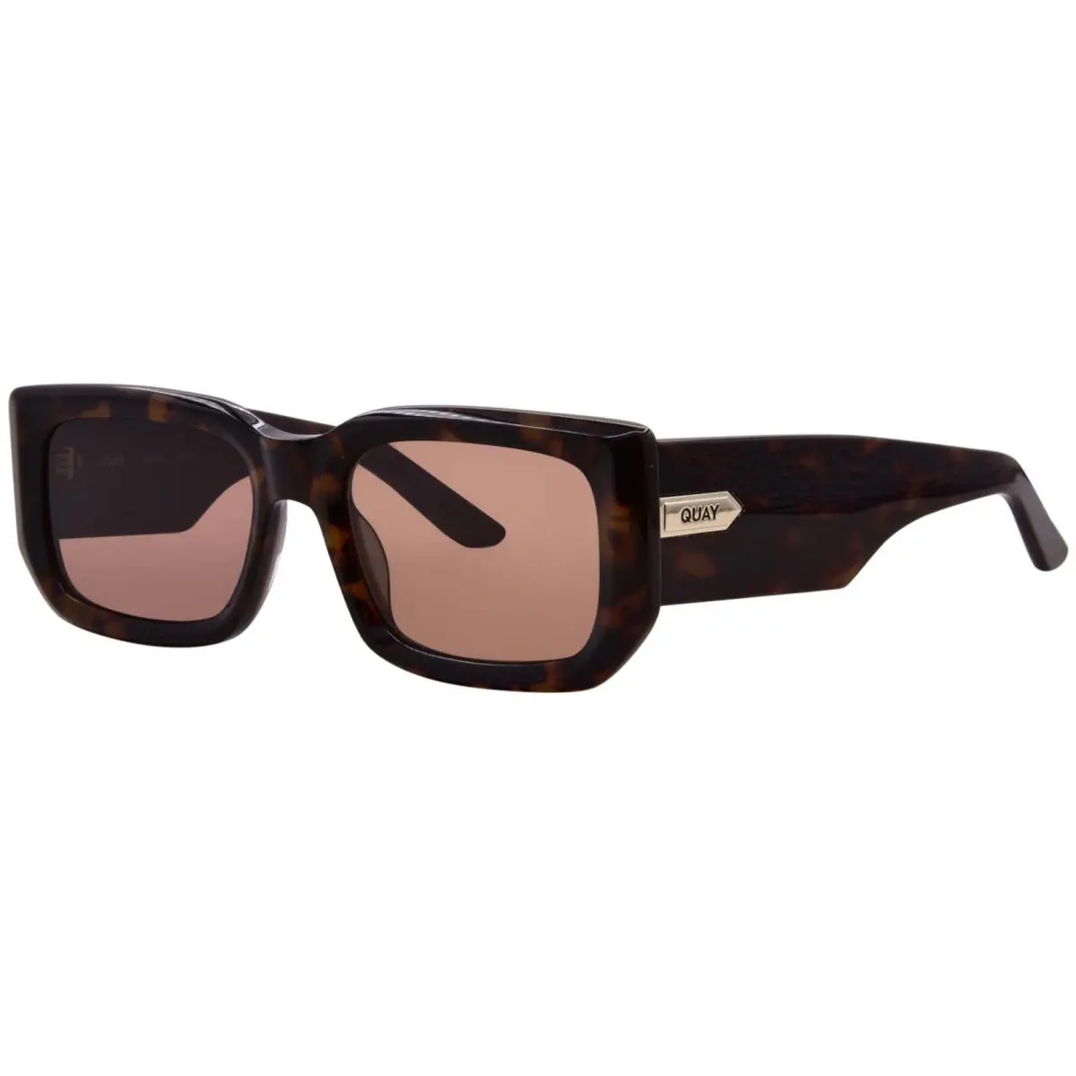 Quay Tell Me More NO-NS-2590 Cftrt/brn Sunglasses Women`s Coffee Tort/brown 54mm by QUAY