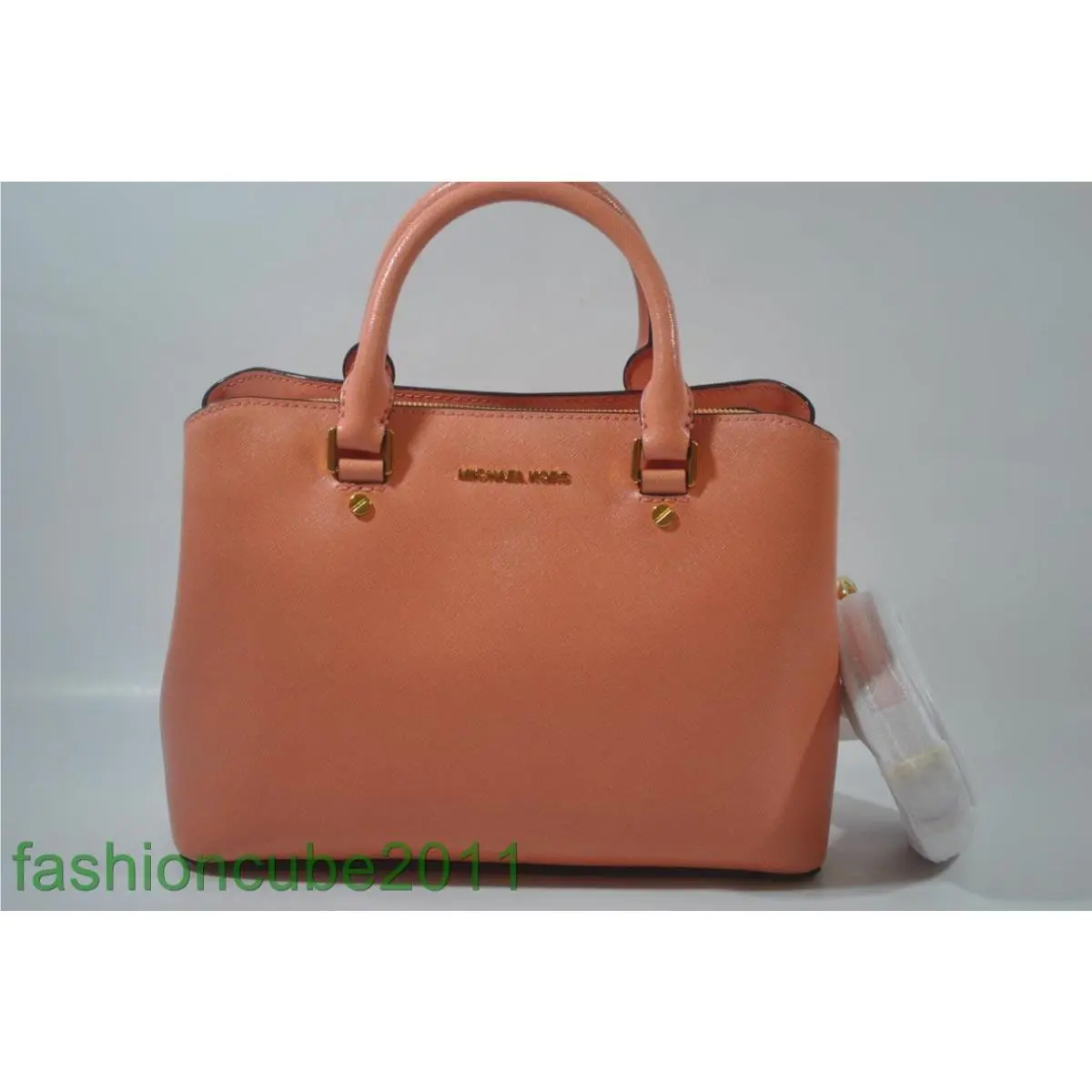 Kors Savannah Leather Medium Satchel Bag