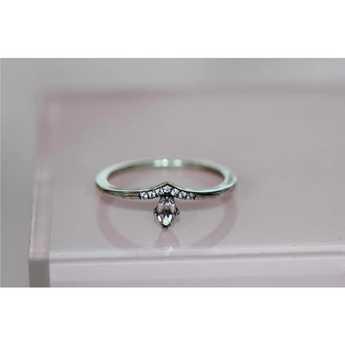 Pandora Classic Wish Ring 197790CZ Box Bagtag or Hang Tag
