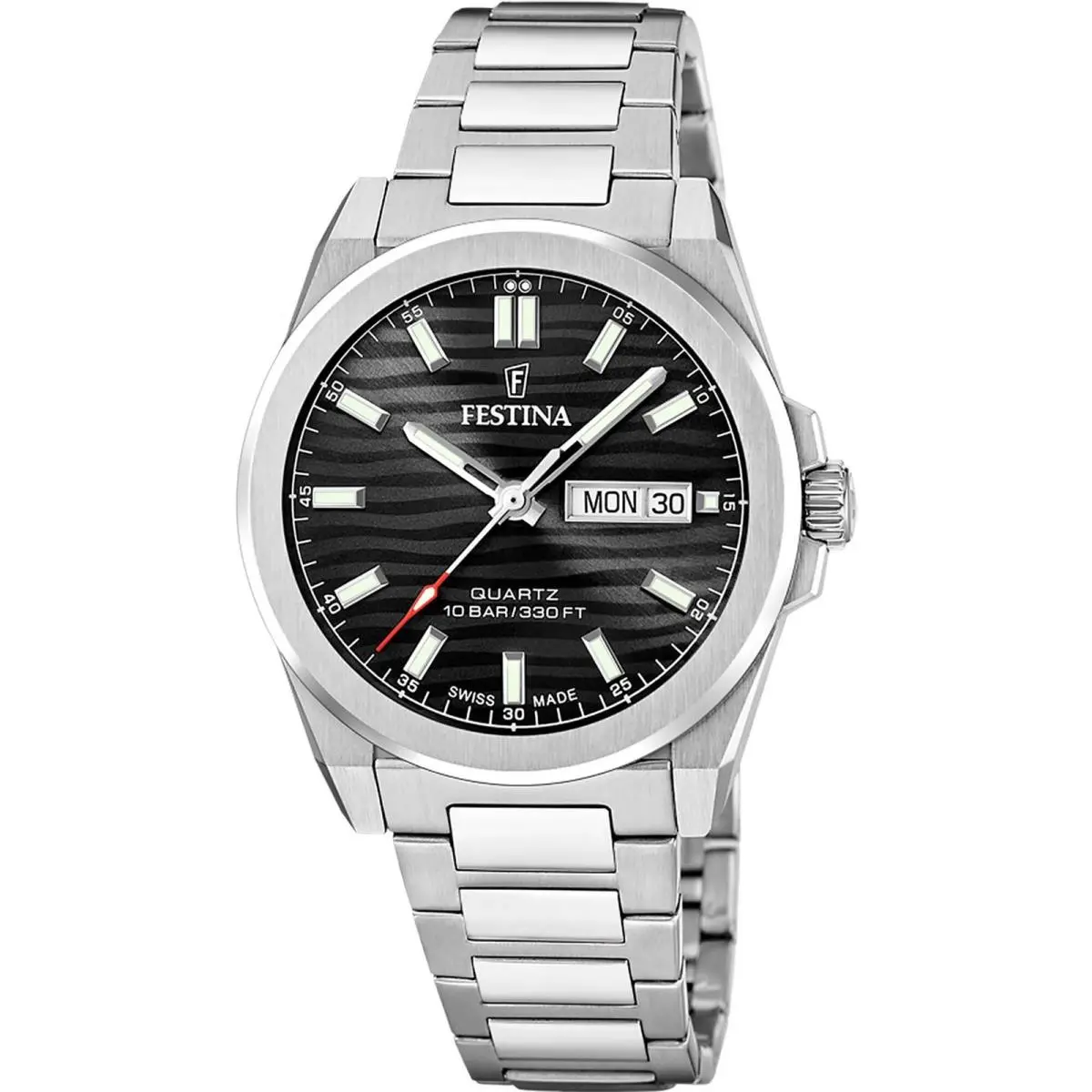 Festina Classic Steel | Black Dial Classic Steel Black Dial Wristwatch F20073-5