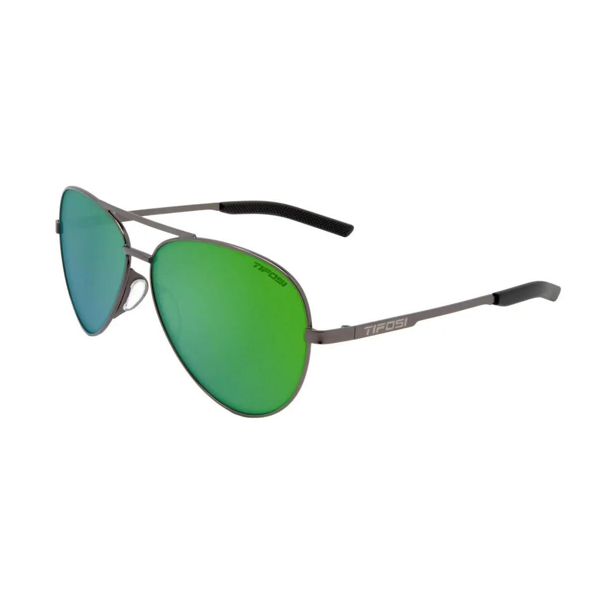 Tifosi Optics Shwae Aviator Sunglasses Graphite Smoke Green