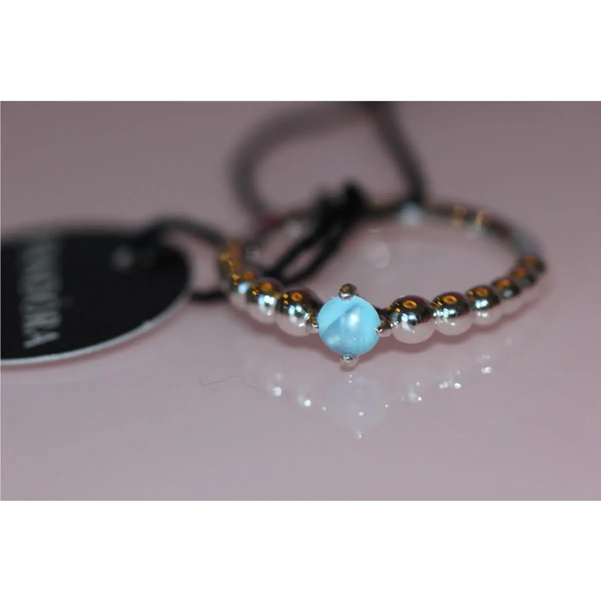 Pandora 2020 Sky Blue Beaded Ring March 198867C07